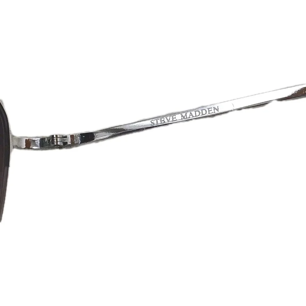 Steve Madden Aviator Sunglasses Purple Gradiant Frame S066 SLV Silver Full Rim‎